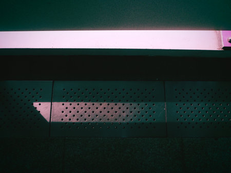 Light from the outside of a metro station in Paris, France.の写真素材