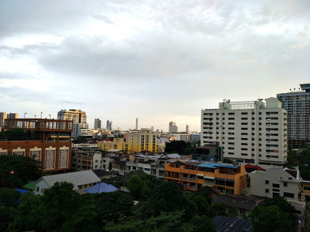 Bangkok cityscape at sunset. Bangkok is the capital of Thailand.