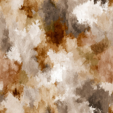 Seamless pattern  A minimalistic and modern abstract watercolor wash in neutral beige and warm earth tonesの素材