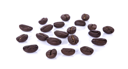 Coffee beans. Isolated on a white background.の写真素材