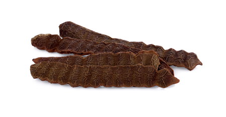 Soap Bobs, Acacia Concinna on white backgroundの写真素材