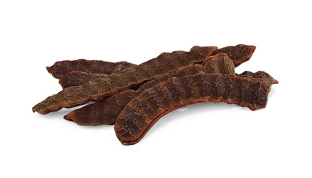 Soap Bobs, Acacia Concinna on white backgroundの写真素材