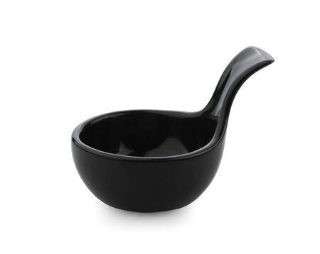 black bowl on white backgroundの写真素材
