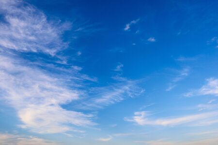 blue sky with cloudの写真素材
