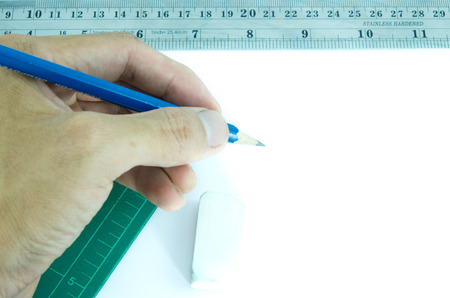 left hand writing on empty area
