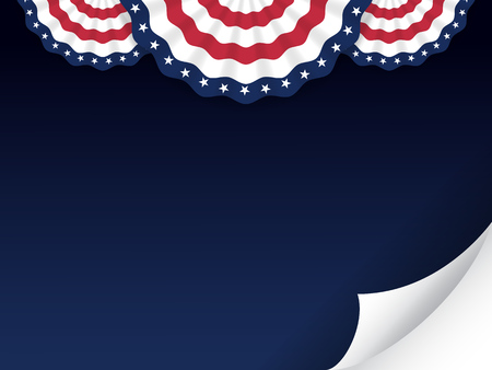 American style background for labor day, memorial day, independence day, patriot day, 4 of July. Vector illustrationのイラスト素材