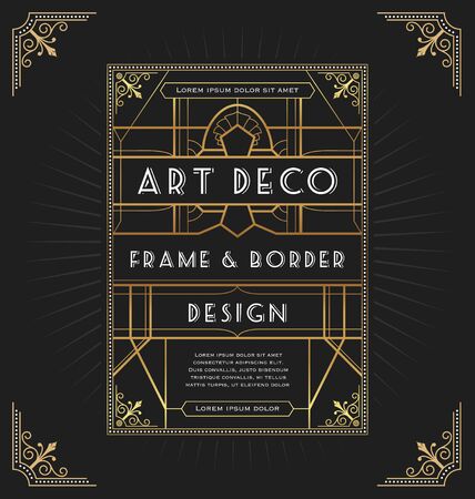 Art Deco Frame Design For Your Design Such As Invitation Print