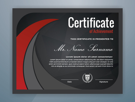 Multipurpose Modern Professional Certificate Template Design for Print. Vector illustrationのイラスト素材