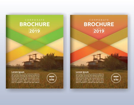 Multipurpose modern corporate business flyer layout design. Suitable for flyer, brochure, book cover and annual report. 8.5x11 inches document layout template background with bleeds.のイラスト素材