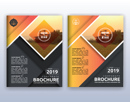 Multipurpose modern corporate business flyer layout design. Suitable for flyer, brochure, book cover and annual report. 8.5x11 inches document layout template background with bleeds.のイラスト素材