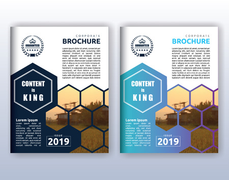 Multipurpose modern corporate business flyer layout design. Suitable for flyer, brochure, book cover and annual report. 8.5x11 inches document layout template background with bleeds.のイラスト素材