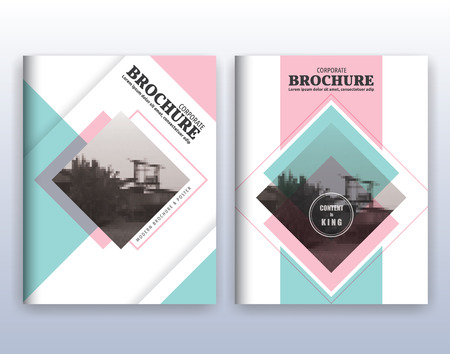 Multipurpose modern corporate business flyer layout design. Suitable for flyer, brochure, book cover and annual report. 8.5x11 inches document layout template background with bleeds.のイラスト素材