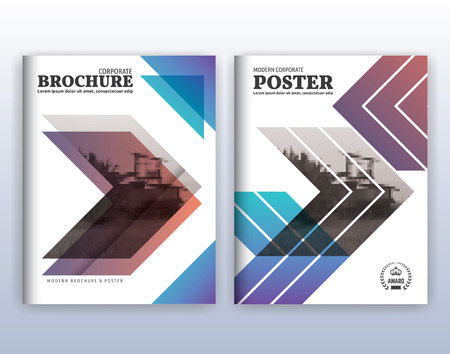 Multipurpose modern corporate business flyer layout design. Suitable for flyer, brochure, book cover and annual report. 8.5x11 inches document layout template background with bleeds.のイラスト素材