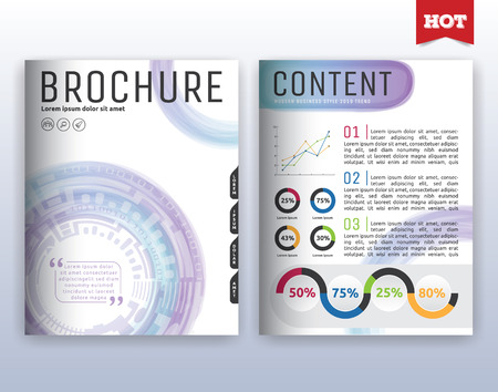 Multipurpose modern corporate business flyer layout design. Suitable for flyer, brochure, book cover and annual report. 8.5x11 inches document layout template background with bleeds.のイラスト素材