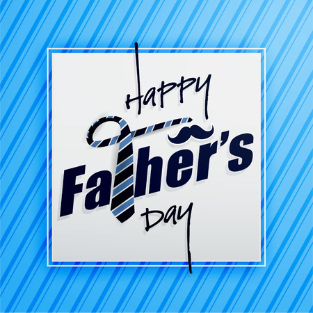 Happy Father's day typography greeting card vector illustration.のイラスト素材