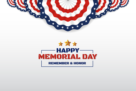 Memorial Day Banner Designのイラスト素材
