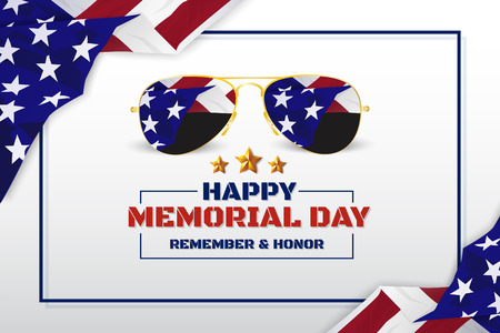Memorial Day Banner Designのイラスト素材