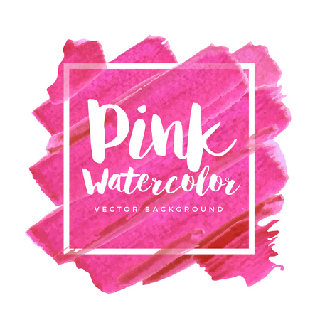 Modern banner design with watercolor backgroundのイラスト素材