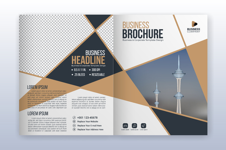 Modern business cover and flyer template. Multipurpose flyer background. 8.5 x 11 inches print media.のイラスト素材
