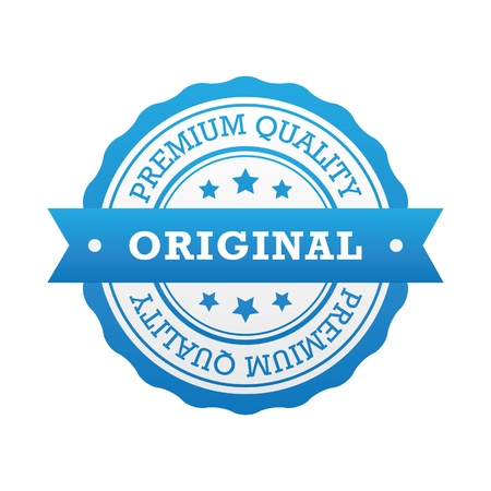 Premium Quality and Original Labelのイラスト素材
