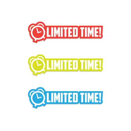 Limited Time Stickersのイラスト素材