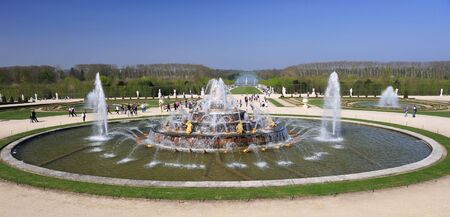 Fountain at Versailles Palace, Franceの写真素材