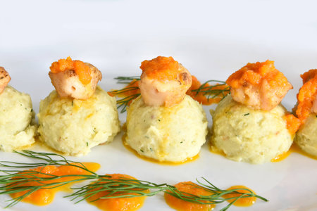 Scallop with Mash Potato