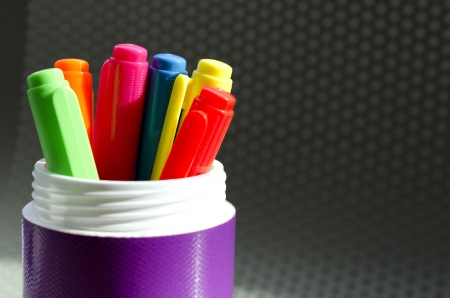 Lots of Assorted Colors Marker Pens の写真素材