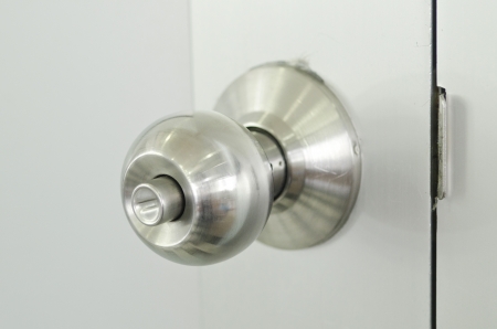 Old stanless hand lockの写真素材