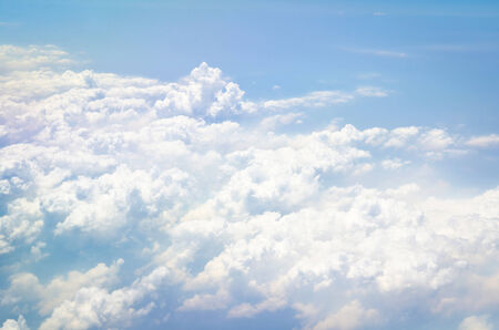 Blue sky and white cloud.