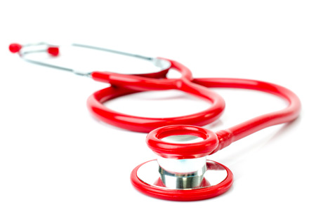 stethoscope on white backgroundの写真素材