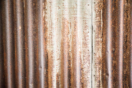 old and dirty rusty metal sheet wall background .の写真素材