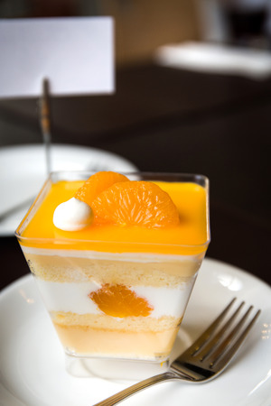 Orange cupcakeの写真素材
