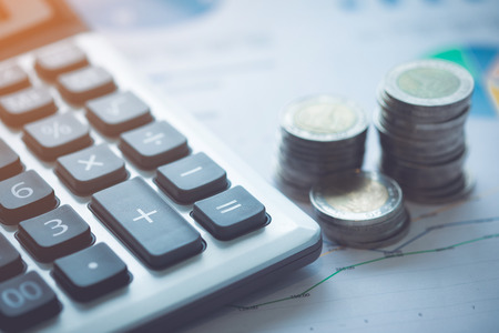 Business background, market analysis concept with money, financial concept.の写真素材