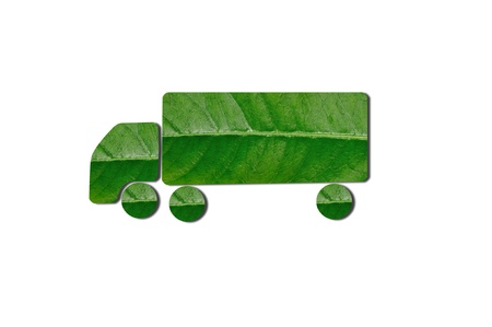 Green Truck for Eco Conceptの写真素材