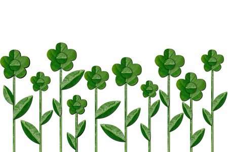 Flower by green leafの写真素材