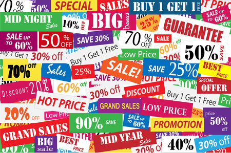 Sales Promotion for big discount in marketing and business conceptのイラスト素材