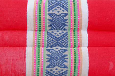 Thai pattern pillow decorating.の写真素材