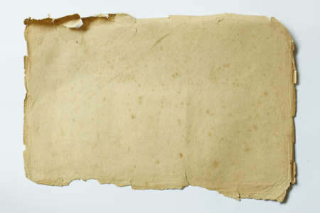 Old paper on white background can be applied in different applications. Any more.の写真素材