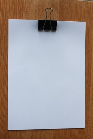 Paper clip on the background color.の写真素材