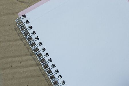 Cardboard background for your notebookの写真素材