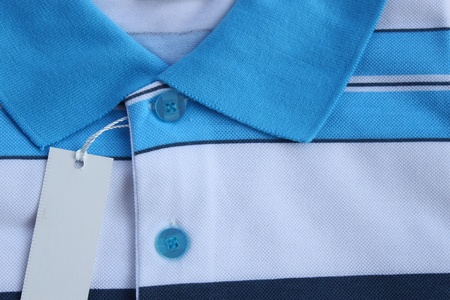 blue polo shirts, casual wear for men in general.の写真素材