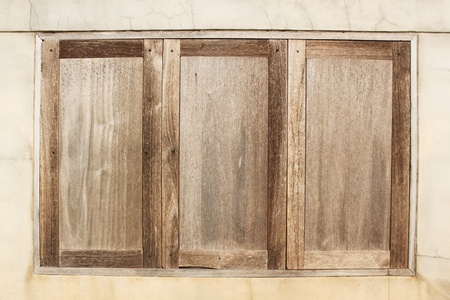 Traditional thai style brown windowの写真素材