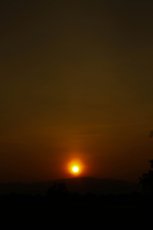Sunset mountain の写真素材