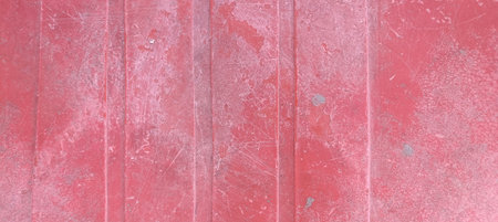 Old painted wood wall - texture or background. Red and pink colorの写真素材