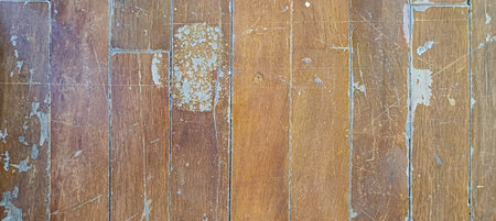 Old wood wall texture background. Floor surface.の写真素材