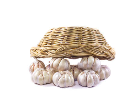 Garlic contains medicinal propertiesの写真素材