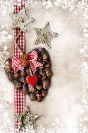 Christmas heartの写真素材