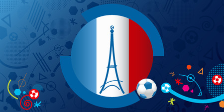 France soccer symbol 2016のイラスト素材