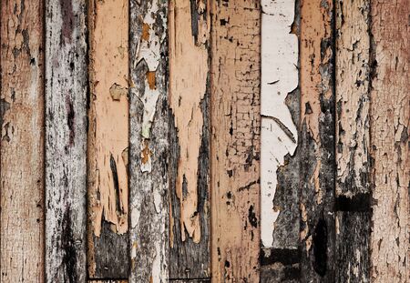 Old plank wooden wall texture backgroundの写真素材